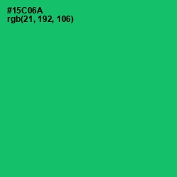 #15C06A - Malachite Color Image