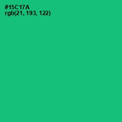 #15C17A - Malachite Color Image