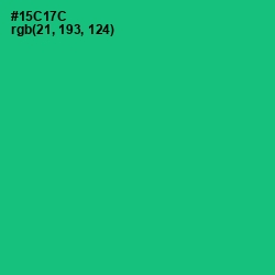 #15C17C - Malachite Color Image