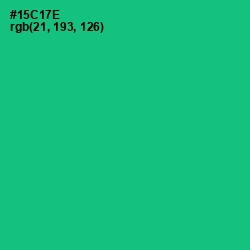 #15C17E - Malachite Color Image