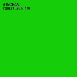 #15CE0A - Green Color Image