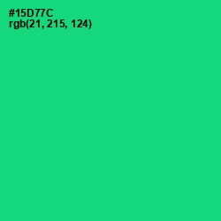 #15D77C - Malachite Color Image