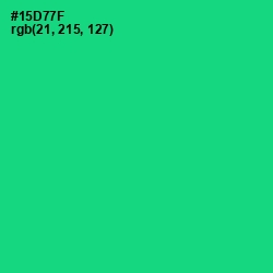 #15D77F - Spring Green Color Image