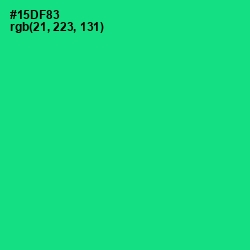 #15DF83 - Caribbean Green Color Image