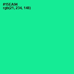 #15EA94 - Caribbean Green Color Image