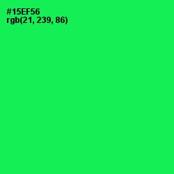 #15EF56 - Malachite Color Image