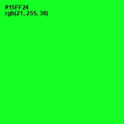 #15FF24 - Green Color Image
