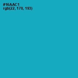 #16AAC1 - Cerulean Color Image