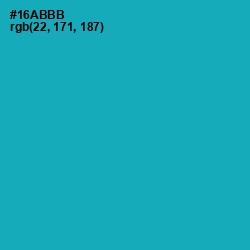 #16ABBB - Eastern Blue Color Image