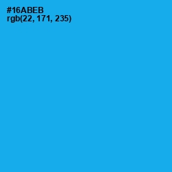 #16ABEB - Cerulean Color Image