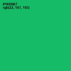 #16BB67 - Jade Color Image