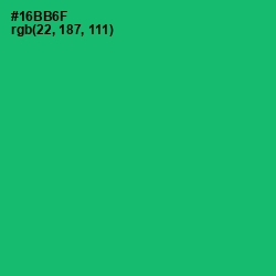 #16BB6F - Jade Color Image