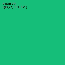 #16BF79 - Jade Color Image