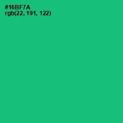 #16BF7A - Jade Color Image