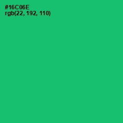 #16C06E - Malachite Color Image