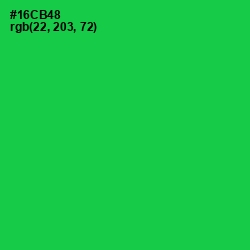 #16CB48 - Malachite Color Image