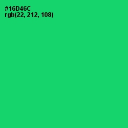 #16D46C - Malachite Color Image
