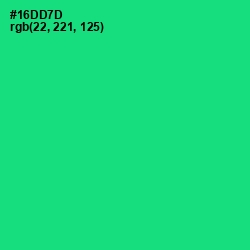 #16DD7D - Spring Green Color Image