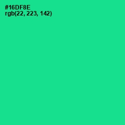 #16DF8E - Caribbean Green Color Image