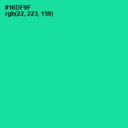 #16DF9F - Caribbean Green Color Image