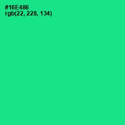 #16E486 - Caribbean Green Color Image
