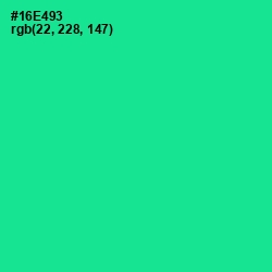 #16E493 - Caribbean Green Color Image