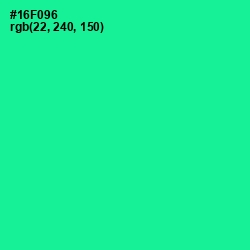 #16F096 - Caribbean Green Color Image