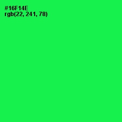 #16F14E - Malachite Color Image