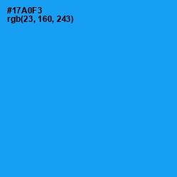 #17A0F3 - Dodger Blue Color Image