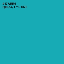 #17ABB6 - Eastern Blue Color Image