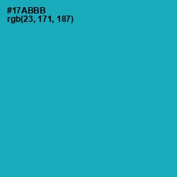 #17ABBB - Eastern Blue Color Image