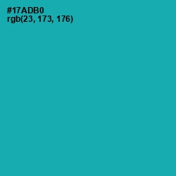 #17ADB0 - Eastern Blue Color Image