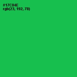#17C04E - Malachite Color Image