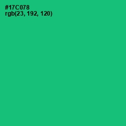 #17C078 - Malachite Color Image