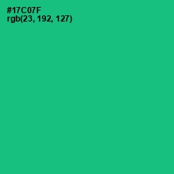 #17C07F - Malachite Color Image