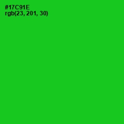 #17C91E - Green Color Image