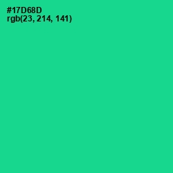 #17D68D - Caribbean Green Color Image