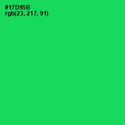 #17D95B - Malachite Color Image