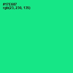 #17E687 - Caribbean Green Color Image