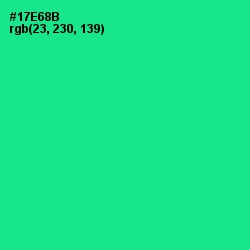 #17E68B - Caribbean Green Color Image