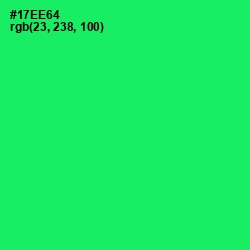 #17EE64 - Spring Green Color Image