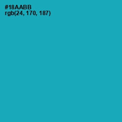 #18AABB - Eastern Blue Color Image