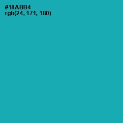 #18ABB4 - Eastern Blue Color Image