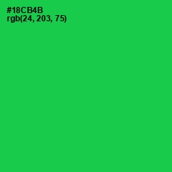 #18CB4B - Malachite Color Image