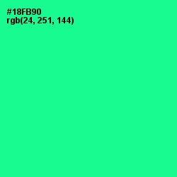 #18FB90 - Caribbean Green Color Image