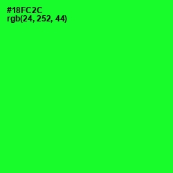 #18FC2C - Green Color Image