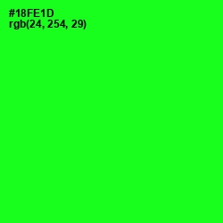 #18FE1D - Green Color Image