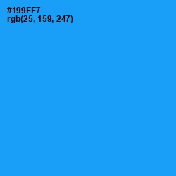 #199FF7 - Dodger Blue Color Image