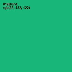 #19B67A - Jade Color Image