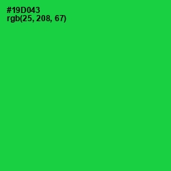 #19D043 - Malachite Color Image